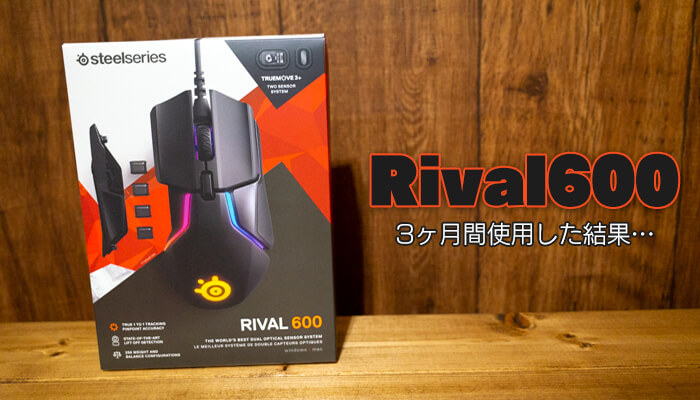 Rival600を3ヶ月間使用したレビュー